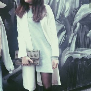 & other stories white overcoat